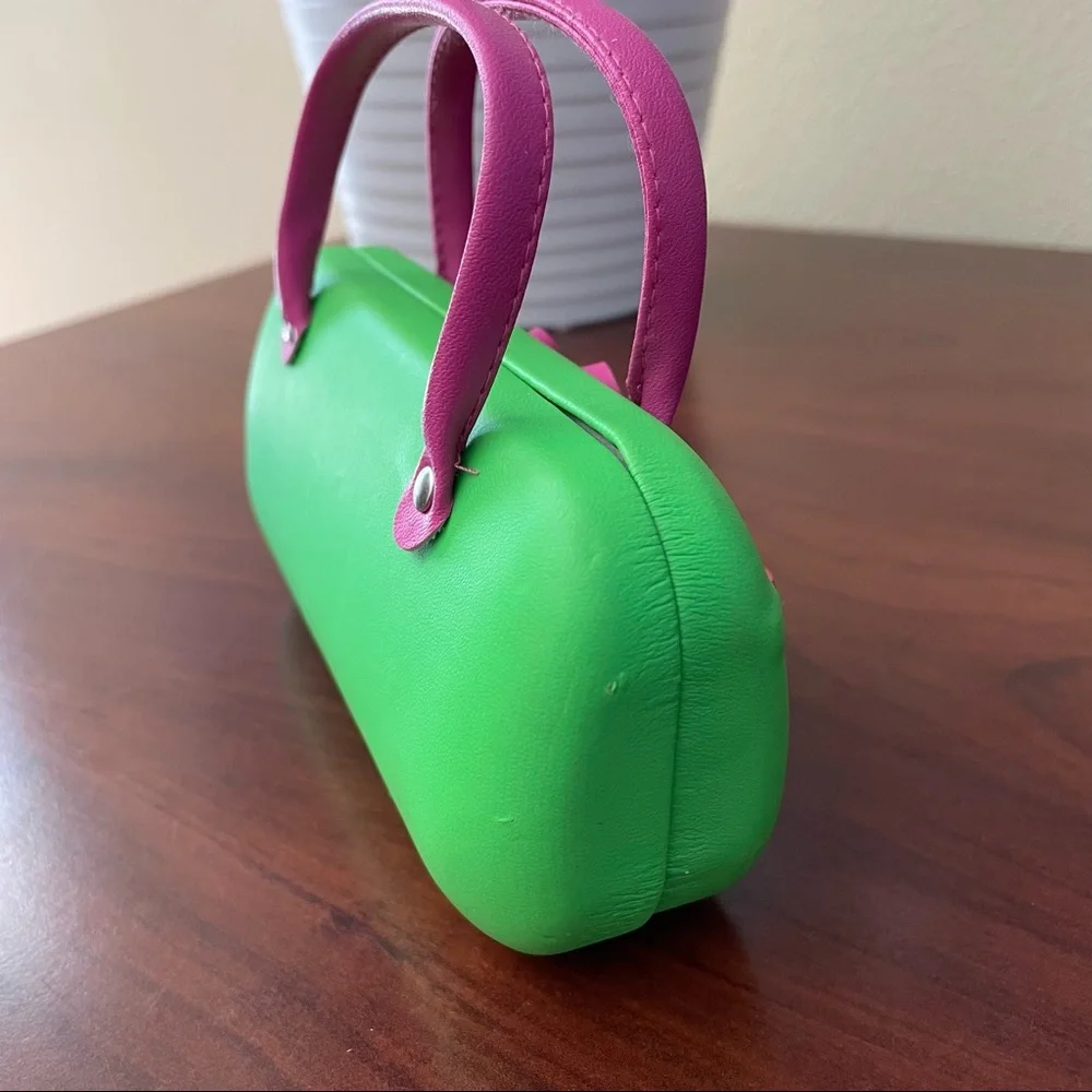 Eyeglass or Sunglass Small Case Green and Pink Girls